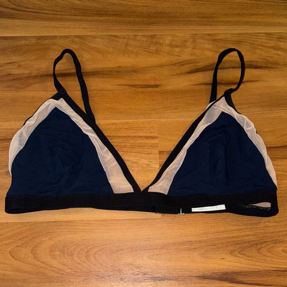 Chic Navy and Cream Bralette